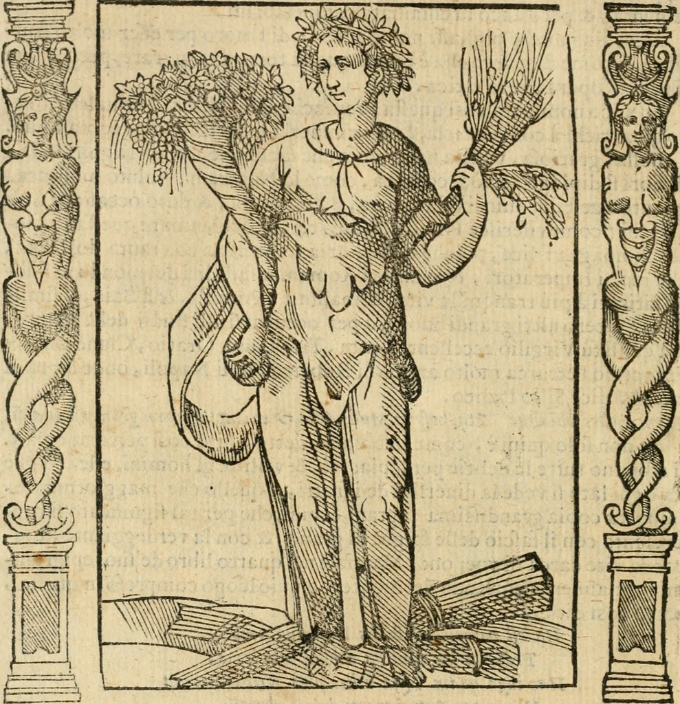 An illustration from Iconologia, ouero, Descrittione di diuerse imagini cauate dall'antichità, & di propria inuentione, 1603, leaf 287