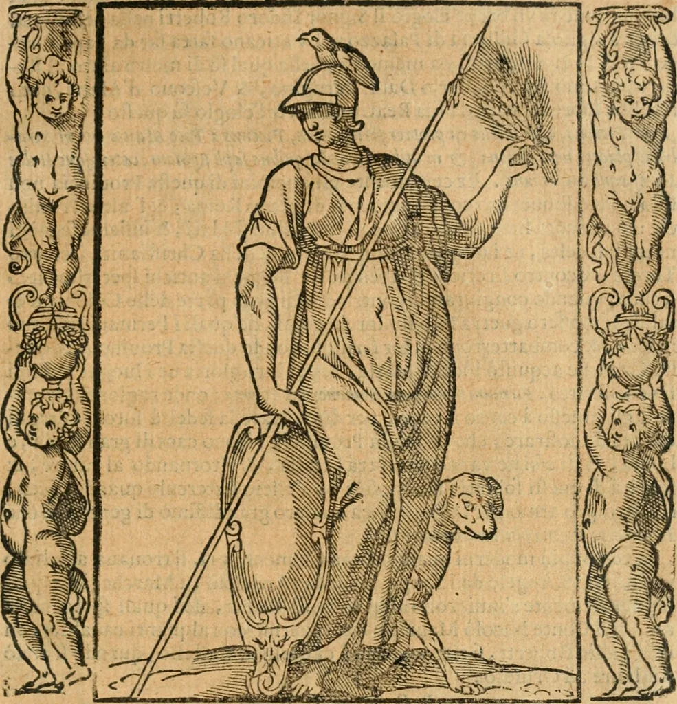 An illustration from Iconologia, ouero, Descrittione di diuerse imagini cauate dall'antichità, & di propria inuentione, 1603, leaf 292