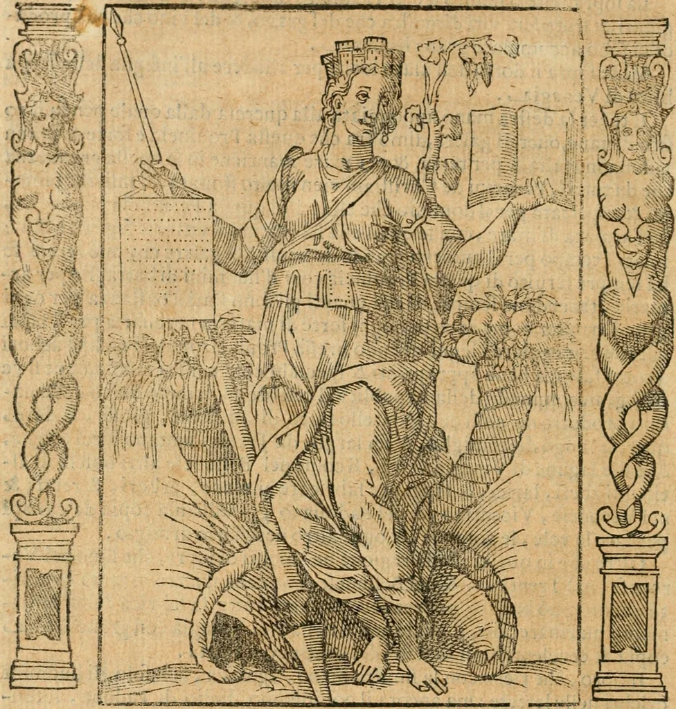 An illustration from Iconologia, ouero, Descrittione di diuerse imagini cauate dall'antichità, & di propria inuentione, 1603, leaf 303
