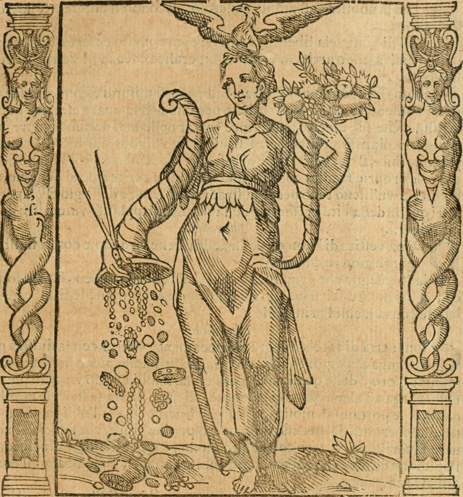 An illustration from Iconologia, ouero, Descrittione di diuerse imagini cauate dall'antichità, & di propria inuentione, 1603, leaf 314