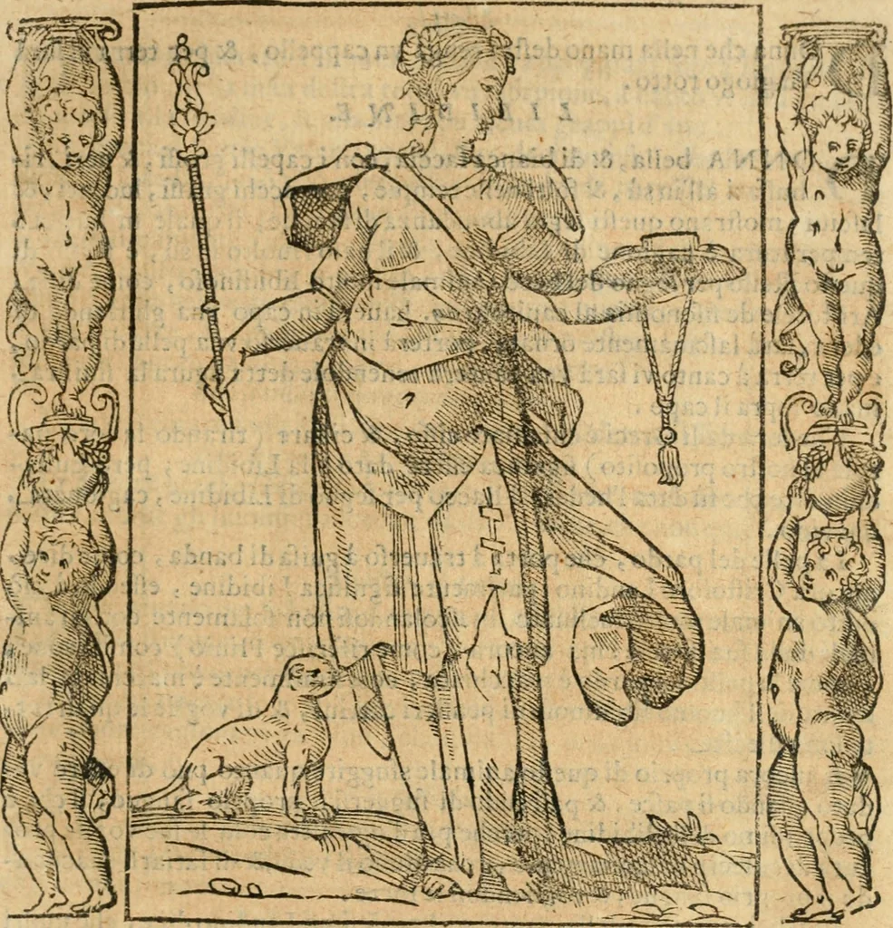 An illustration from Iconologia, ouero, Descrittione di diuerse imagini cauate dall'antichità, & di propria inuentione, 1603, leaf 316