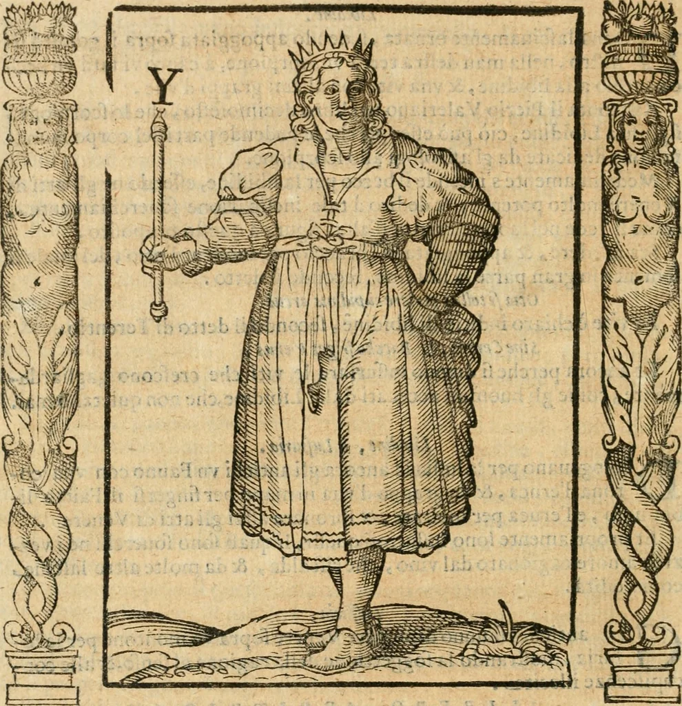 An illustration from Iconologia, ouero, Descrittione di diuerse imagini cauate dall'antichità, & di propria inuentione, 1603, leaf 319