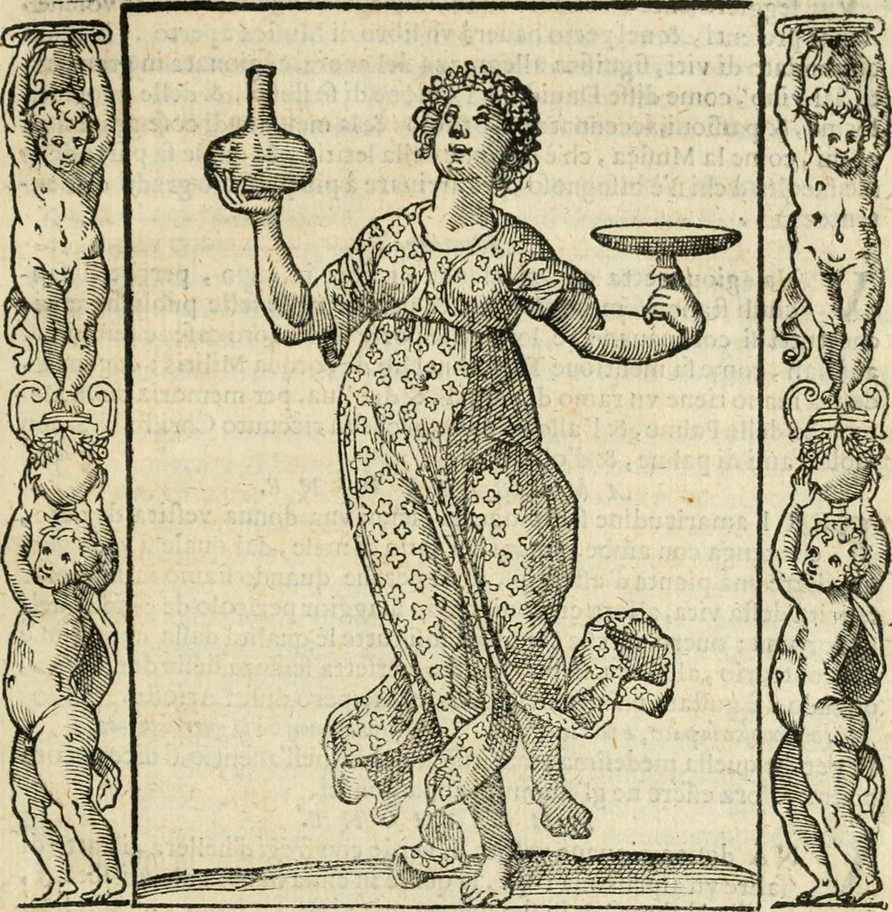 An illustration from Iconologia, ouero, Descrittione di diuerse imagini cauate dall'antichità, & di propria inuentione, 1603, leaf 38