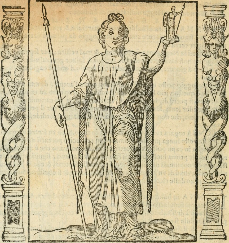 An illustration from Iconologia, ouero, Descrittione di diuerse imagini cauate dall'antichità, & di propria inuentione, 1603, leaf 383