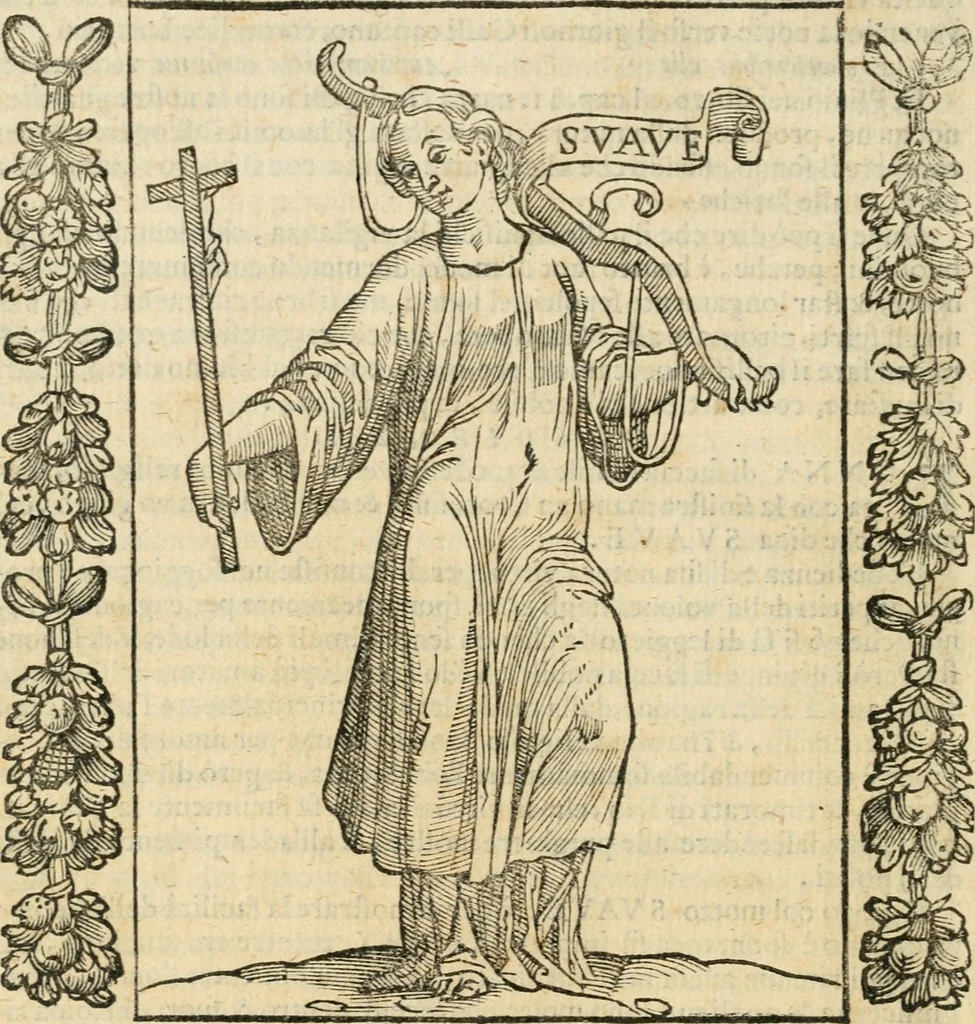 An illustration from Iconologia, ouero, Descrittione di diuerse imagini cauate dall'antichità, & di propria inuentione, 1603, leaf 387