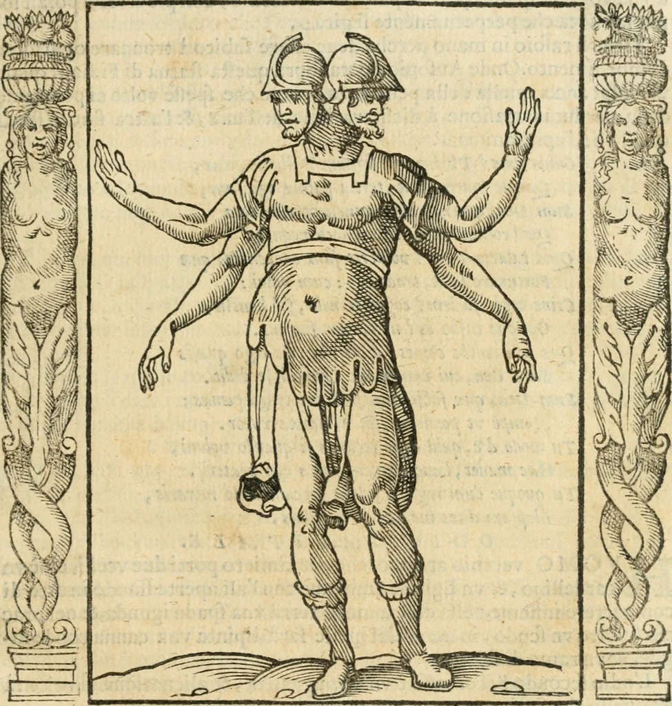 An illustration from Iconologia, ouero, Descrittione di diuerse imagini cauate dall'antichità, & di propria inuentione, 1603, leaf 388