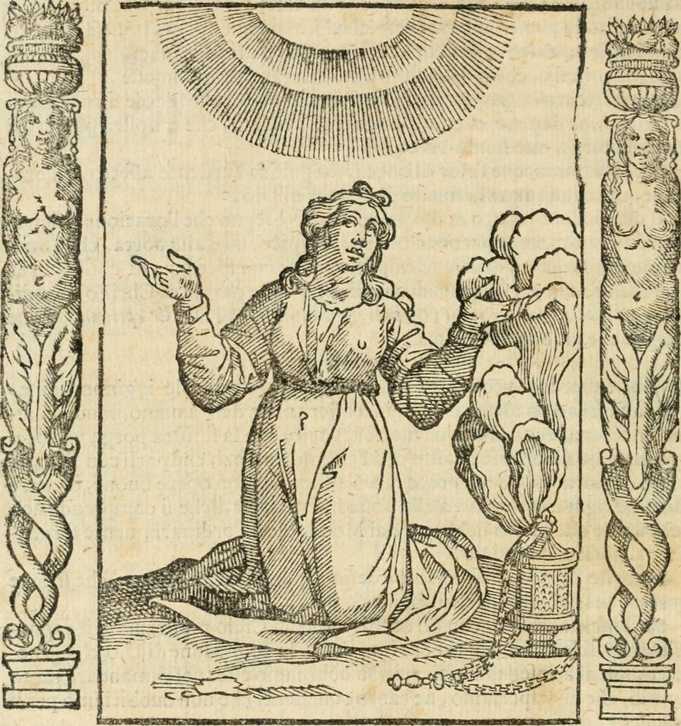 An illustration from Iconologia, ouero, Descrittione di diuerse imagini cauate dall'antichità, & di propria inuentione, 1603, leaf 395