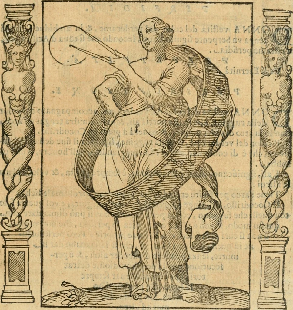 An illustration from Iconologia, ouero, Descrittione di diuerse imagini cauate dall'antichità, & di propria inuentione, 1603, leaf 414