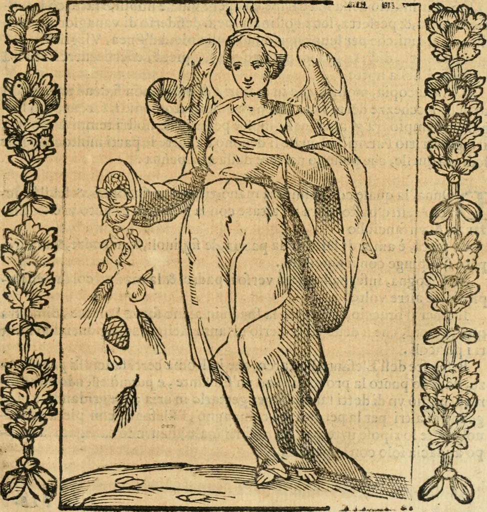 An illustration from Iconologia, ouero, Descrittione di diuerse imagini cauate dall'antichità, & di propria inuentione, 1603, leaf 424