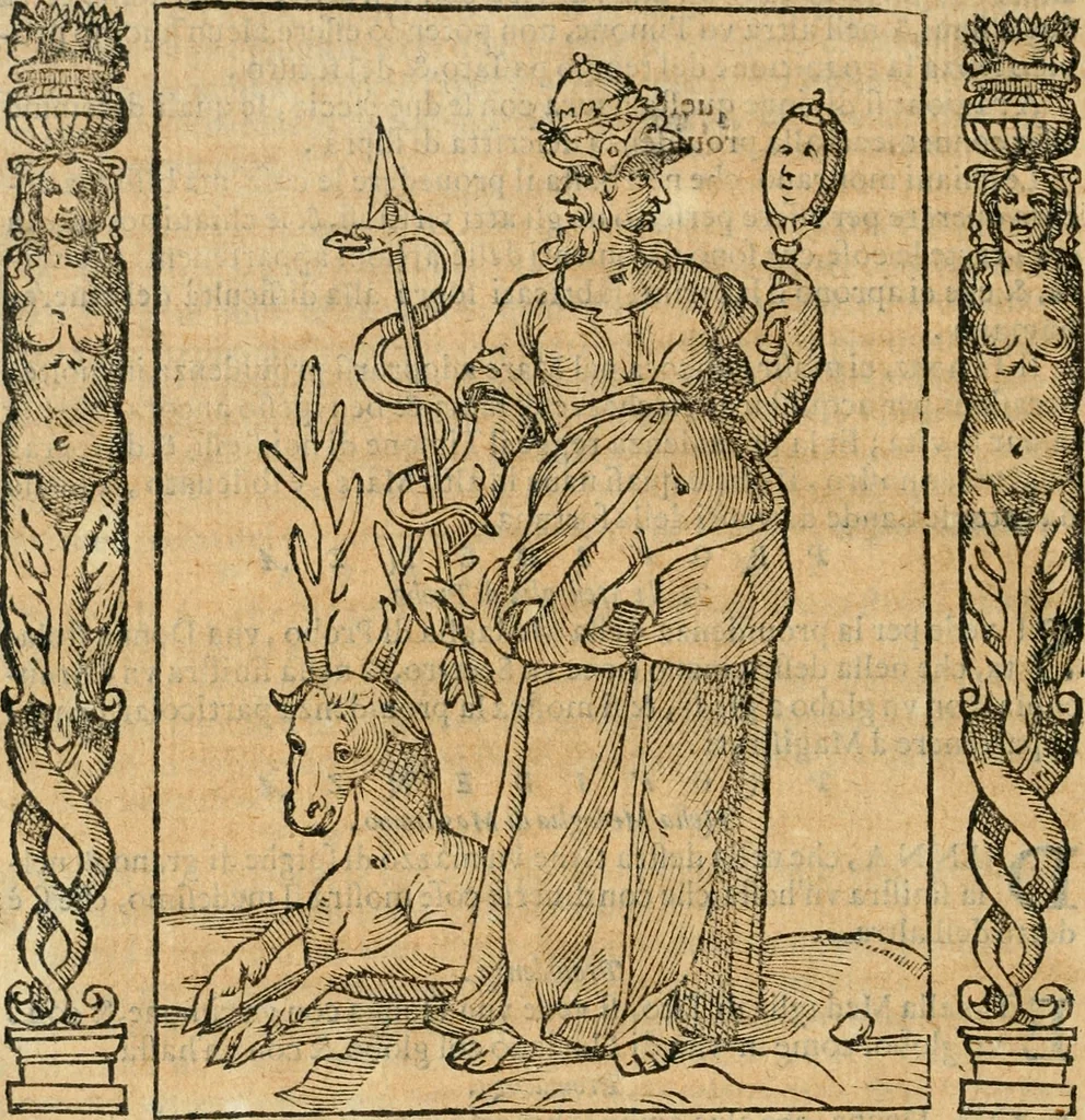 An illustration from Iconologia, ouero, Descrittione di diuerse imagini cauate dall'antichità, & di propria inuentione, 1603, leaf 439