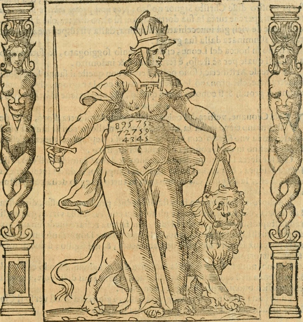 An illustration from Iconologia, ouero, Descrittione di diuerse imagini cauate dall'antichità, & di propria inuentione, 1603, leaf 448
