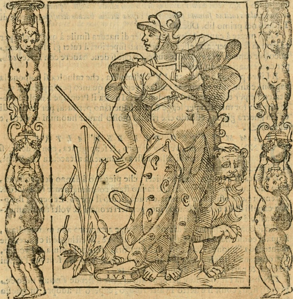 An illustration from Iconologia, ouero, Descrittione di diuerse imagini cauate dall'antichità, & di propria inuentione, 1603, leaf 450