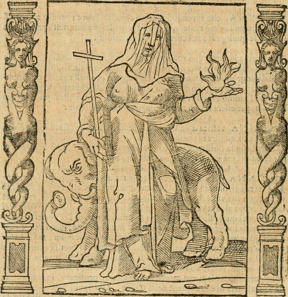 An illustration from Iconologia, ouero, Descrittione di diuerse imagini cauate dall'antichità, & di propria inuentione, 1603, leaf 453