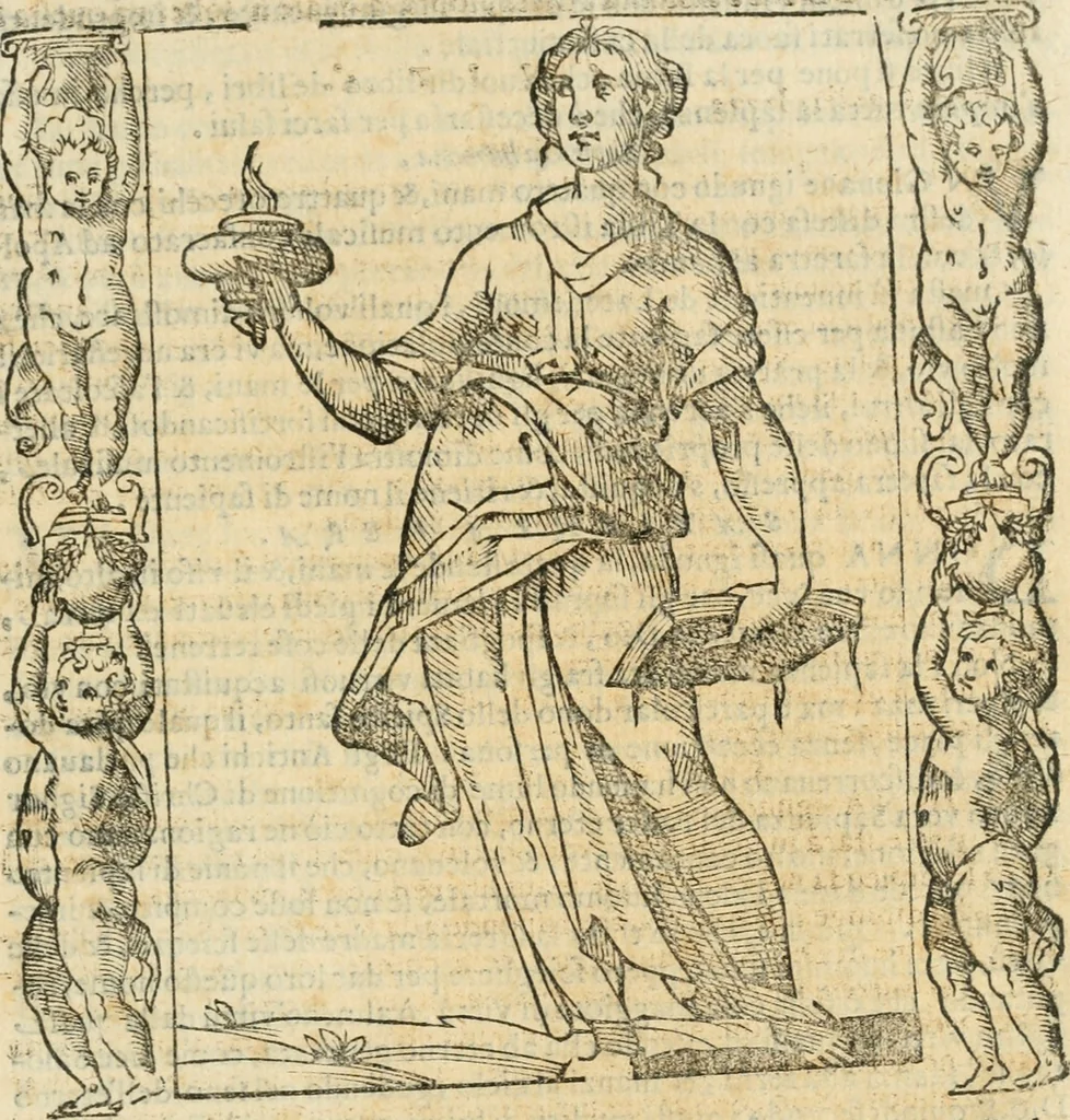 An illustration from Iconologia, ouero, Descrittione di diuerse imagini cauate dall'antichità, & di propria inuentione, 1603, leaf 464