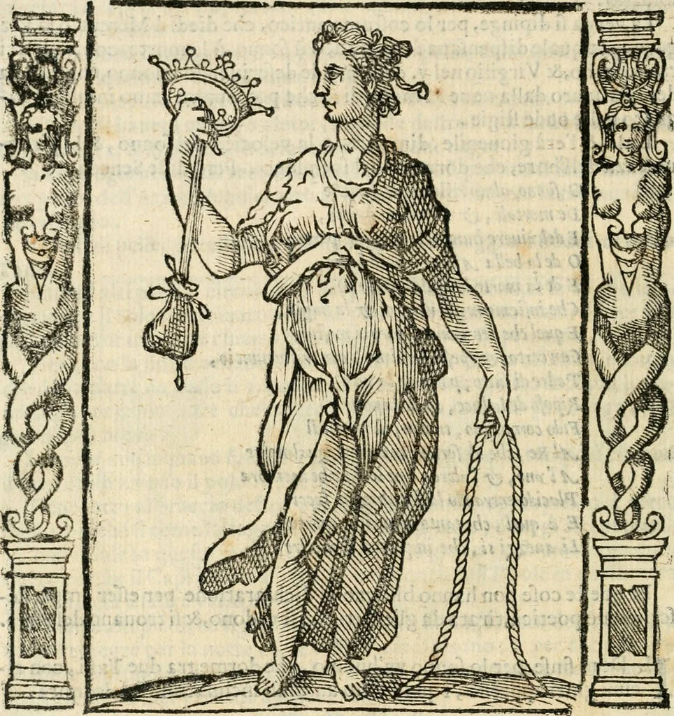 An illustration from Iconologia, ouero, Descrittione di diuerse imagini cauate dall'antichità, & di propria inuentione, 1603, leaf 489