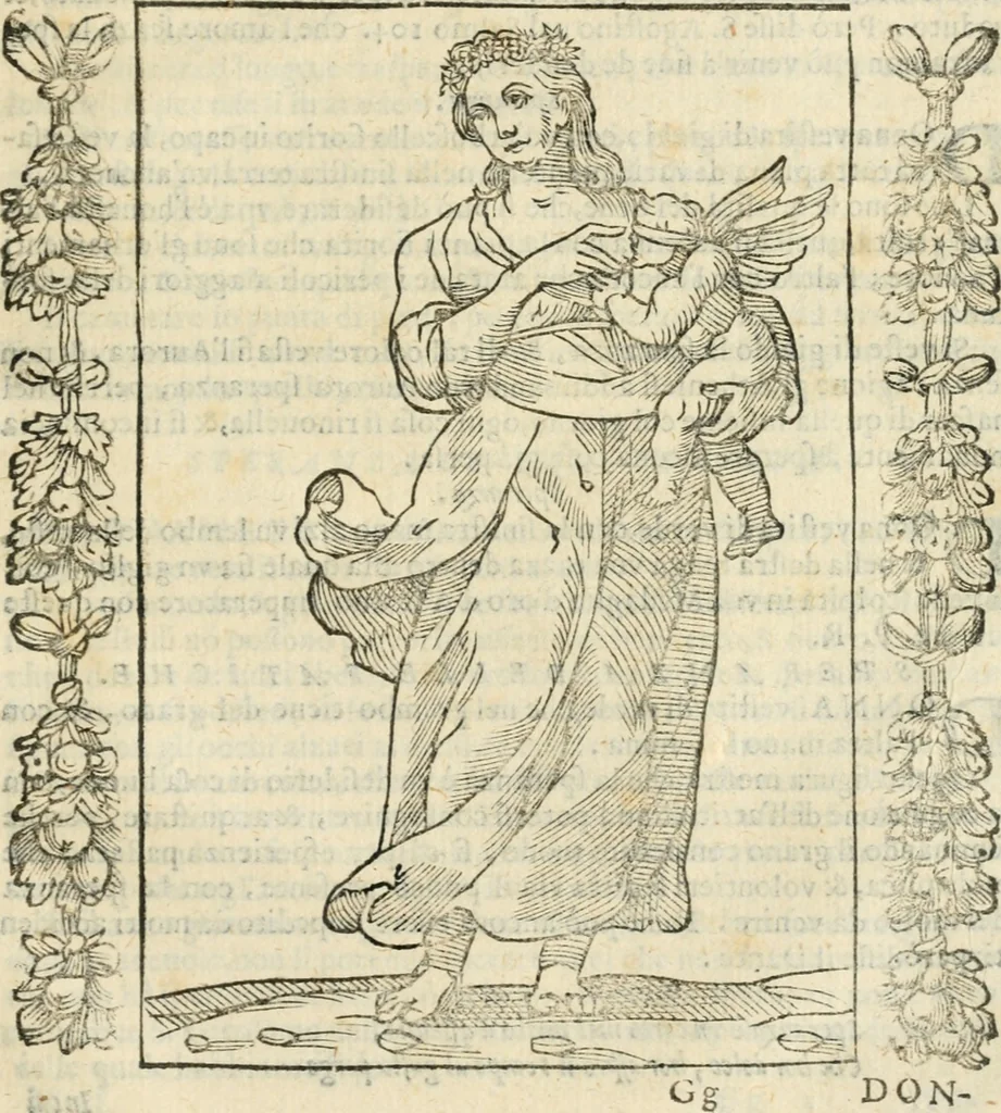 An illustration from Iconologia, ouero, Descrittione di diuerse imagini cauate dall'antichità, & di propria inuentione, 1603, leaf 492