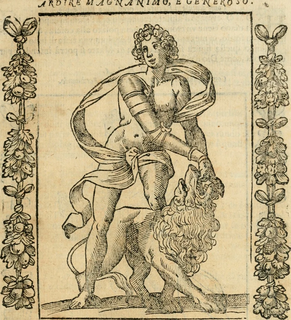 An illustration from Iconologia, ouero, Descrittione di diuerse imagini cauate dall'antichità, & di propria inuentione, 1603, leaf 52