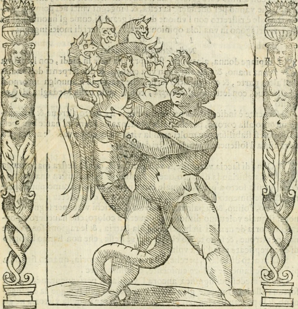 An illustration from Iconologia, ouero, Descrittione di diuerse imagini cauate dall'antichità, & di propria inuentione, 1603, leaf 536