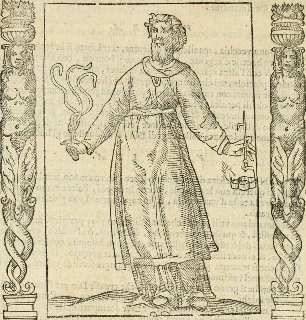 An illustration from Iconologia, ouero, Descrittione di diuerse imagini cauate dall'antichità, & di propria inuentione, 1603, leaf 543