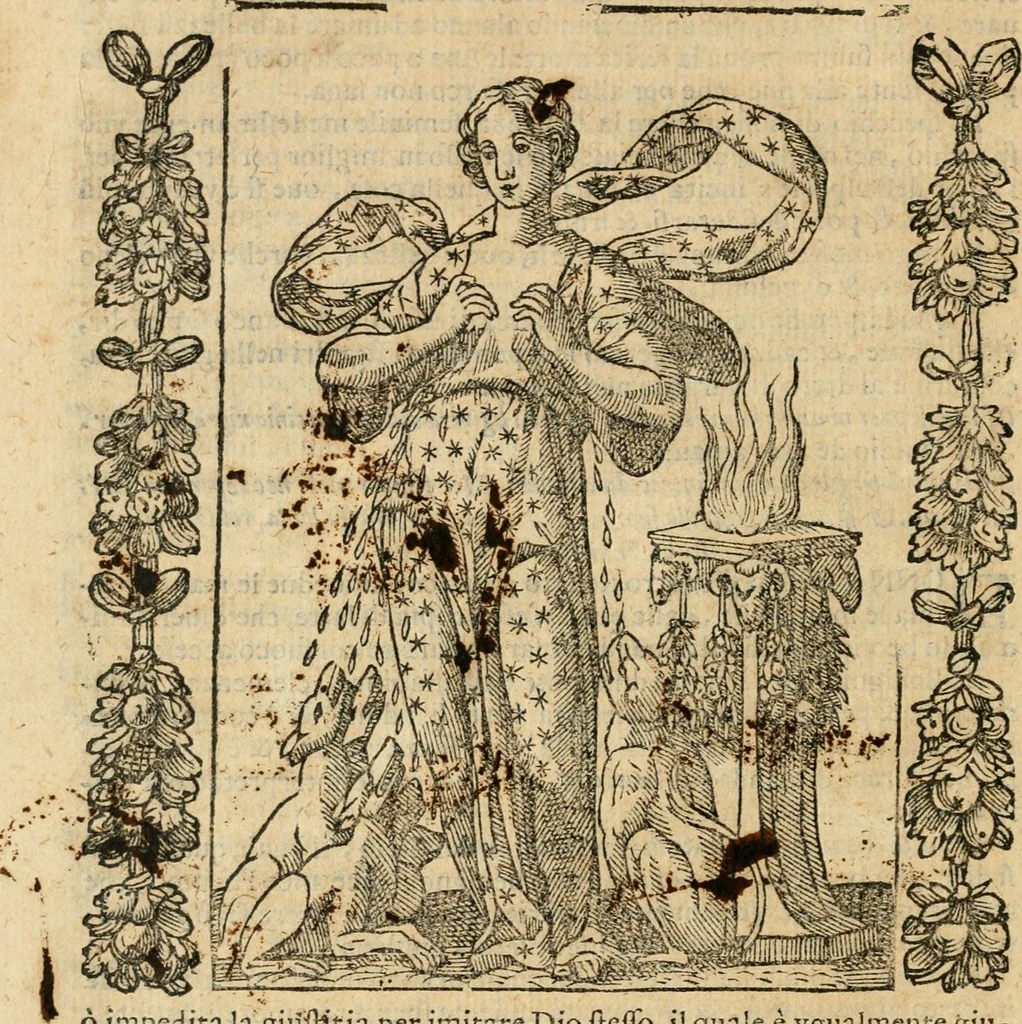 An illustration from Iconologia, ouero, Descrittione di diuerse imagini cauate dall'antichità, & di propria inuentione, 1603, leaf 71
