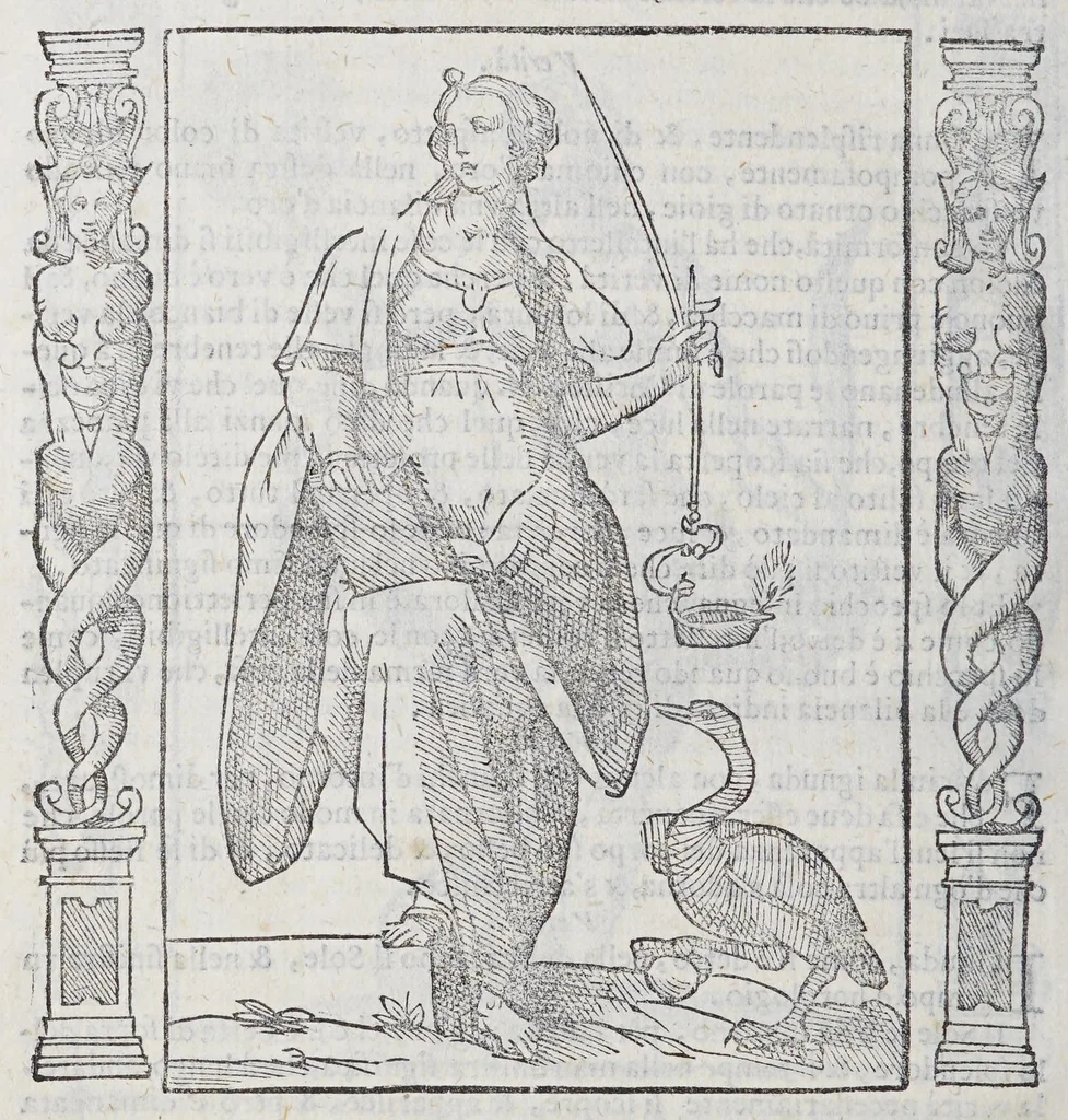 An illustration from Iconologia ouero Descrittione di diuerse imagini cauate dall'antichità, & di propria inuentione;, 1603, leaf 526