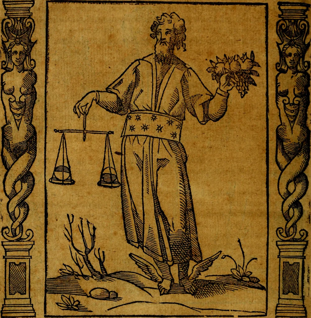 An illustration from Iconologia, overo Descrittione di diverse imagini cauate dall'antichità, & di propria inuentione,, 1603, leaf 155