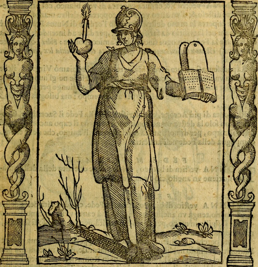An illustration from Iconologia, overo Descrittione di diverse imagini cauate dall'antichità, & di propria inuentione,, 1603, leaf 174