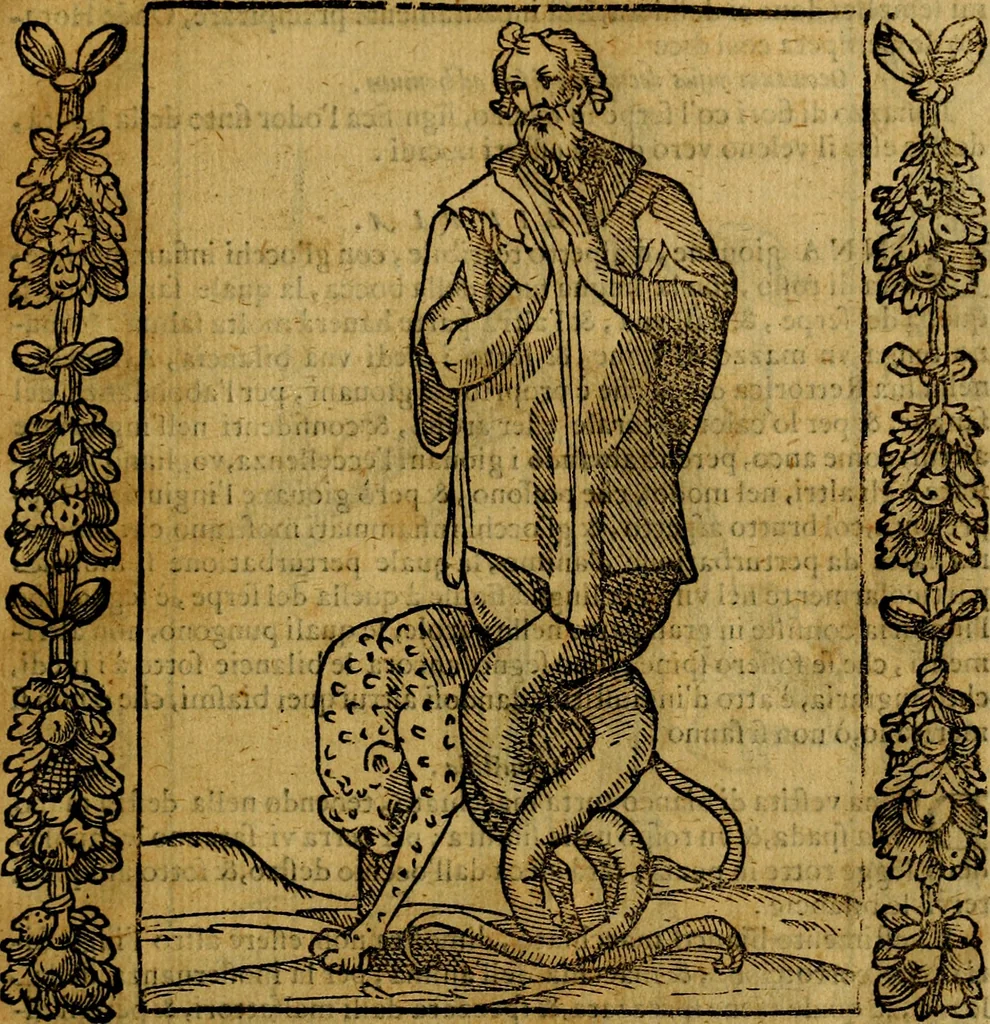 An illustration from Iconologia, overo Descrittione di diverse imagini cauate dall'antichità, & di propria inuentione,, 1603, leaf 252