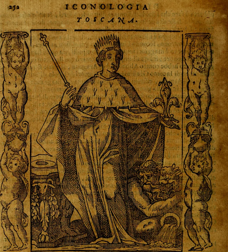 An illustration from Iconologia, overo Descrittione di diverse imagini cauate dall'antichità, & di propria inuentione,, 1603, leaf 275