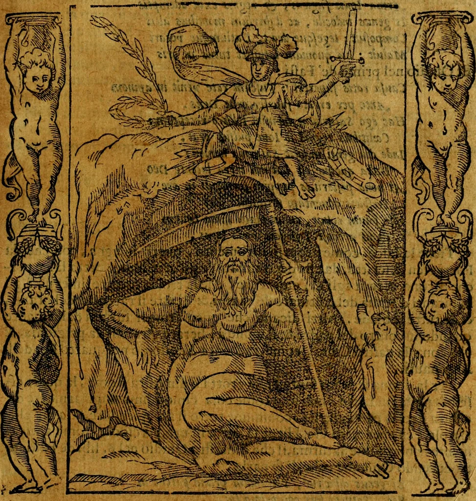 An illustration from Iconologia, overo Descrittione di diverse imagini cauate dall'antichità, & di propria inuentione,, 1603, leaf 282