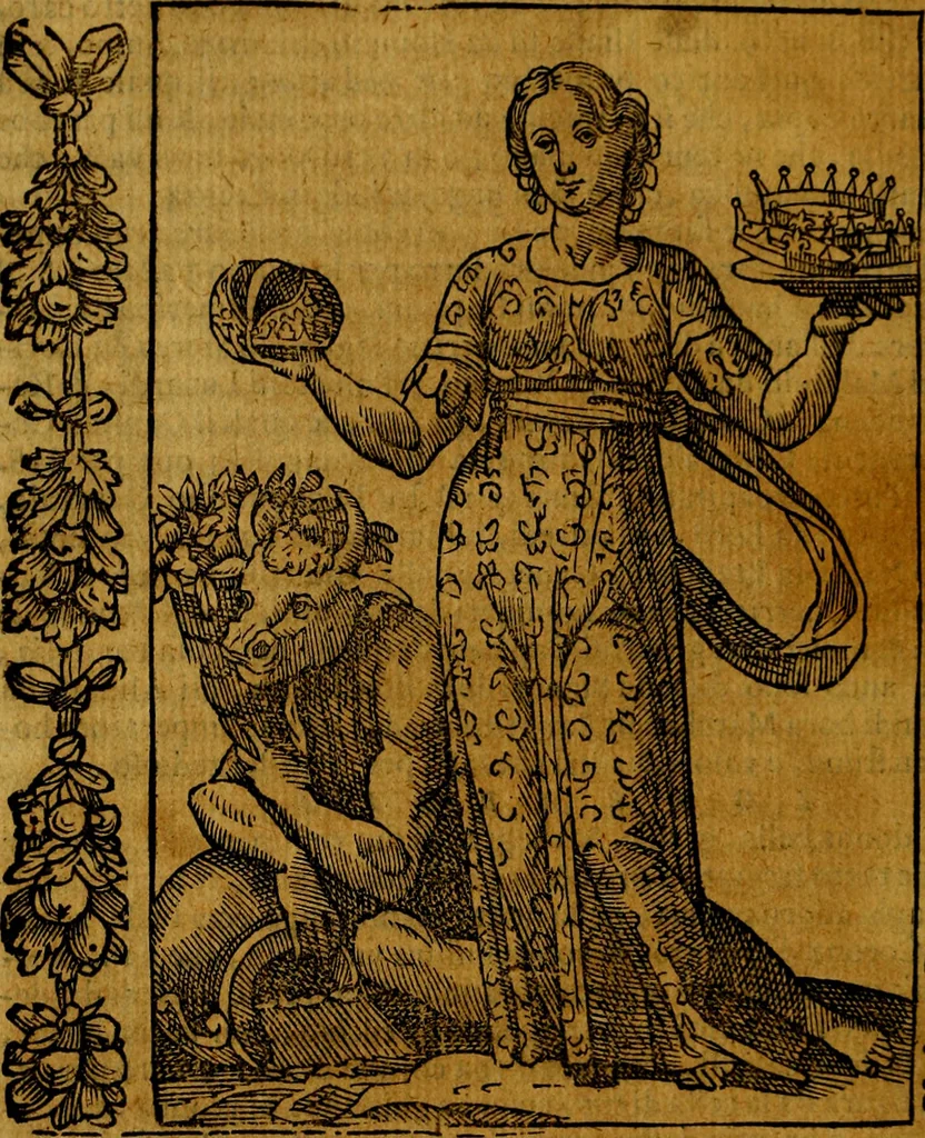 An illustration from Iconologia, overo Descrittione di diverse imagini cauate dall'antichità, & di propria inuentione,, 1603, leaf 297