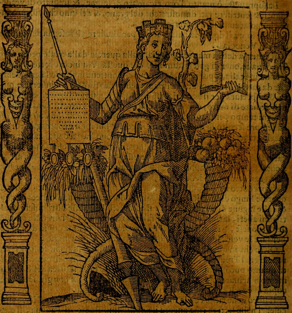 An illustration from Iconologia, overo Descrittione di diverse imagini cauate dall'antichità, & di propria inuentione,, 1603, leaf 303