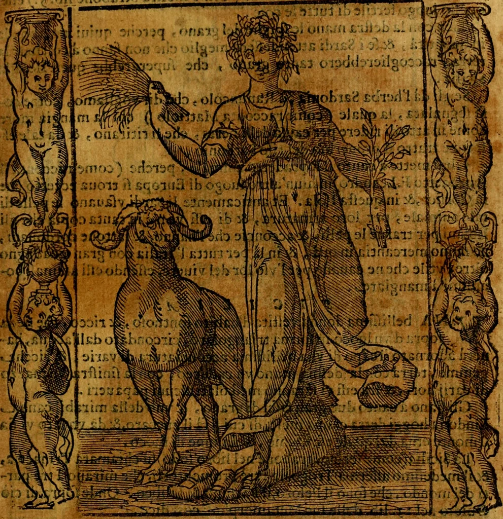 An illustration from Iconologia, overo Descrittione di diverse imagini cauate dall'antichità, & di propria inuentione,, 1603, leaf 308