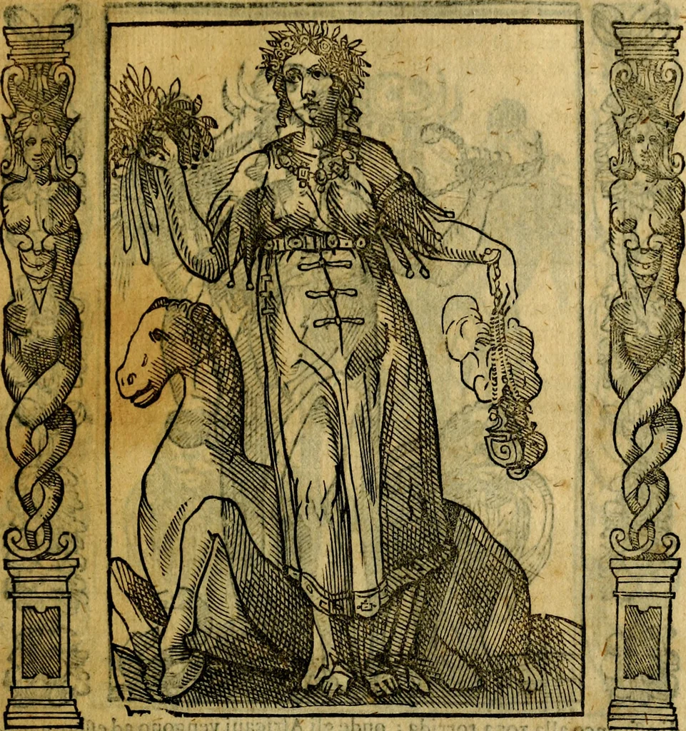 An illustration from Iconologia, overo Descrittione di diverse imagini cauate dall'antichità, & di propria inuentione,, 1603, leaf 358
