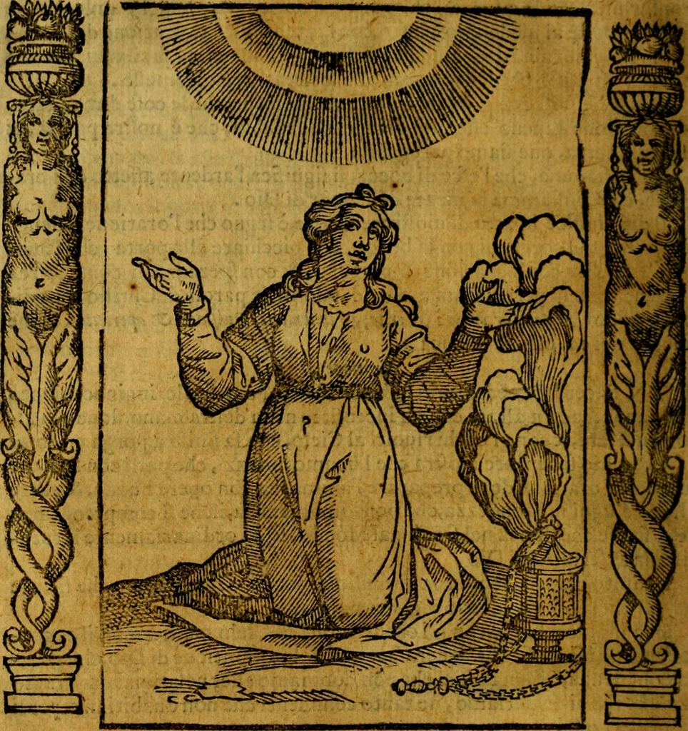 An illustration from Iconologia, overo Descrittione di diverse imagini cauate dall'antichità, & di propria inuentione,, 1603, leaf 395