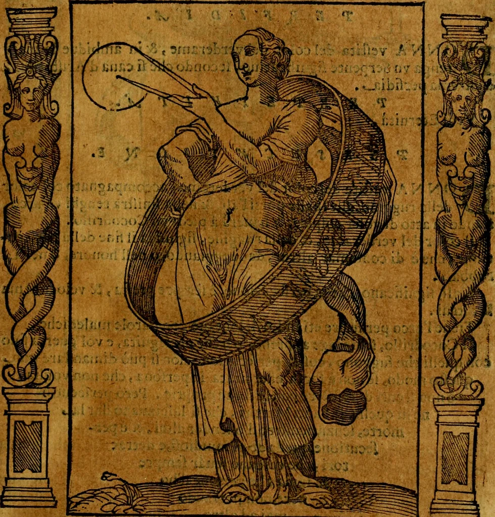 An illustration from Iconologia, overo Descrittione di diverse imagini cauate dall'antichità, & di propria inuentione,, 1603, leaf 414