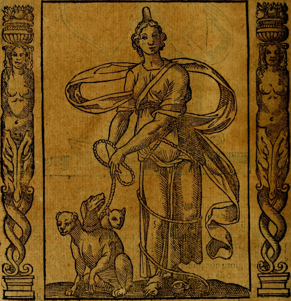 An illustration from Iconologia, overo Descrittione di diverse imagini cauate dall'antichità, & di propria inuentione,, 1603, leaf 417
