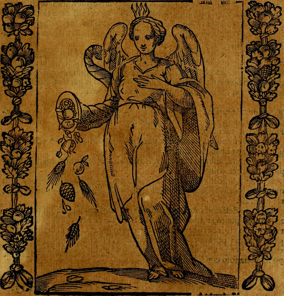 An illustration from Iconologia, overo Descrittione di diverse imagini cauate dall'antichità, & di propria inuentione,, 1603, leaf 424