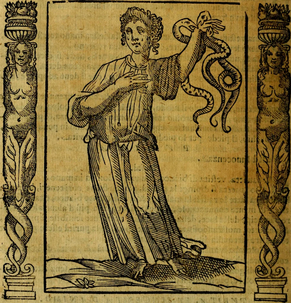 An illustration from Iconologia, overo Descrittione di diverse imagini cauate dall'antichità, & di propria inuentione,, 1603, leaf 445