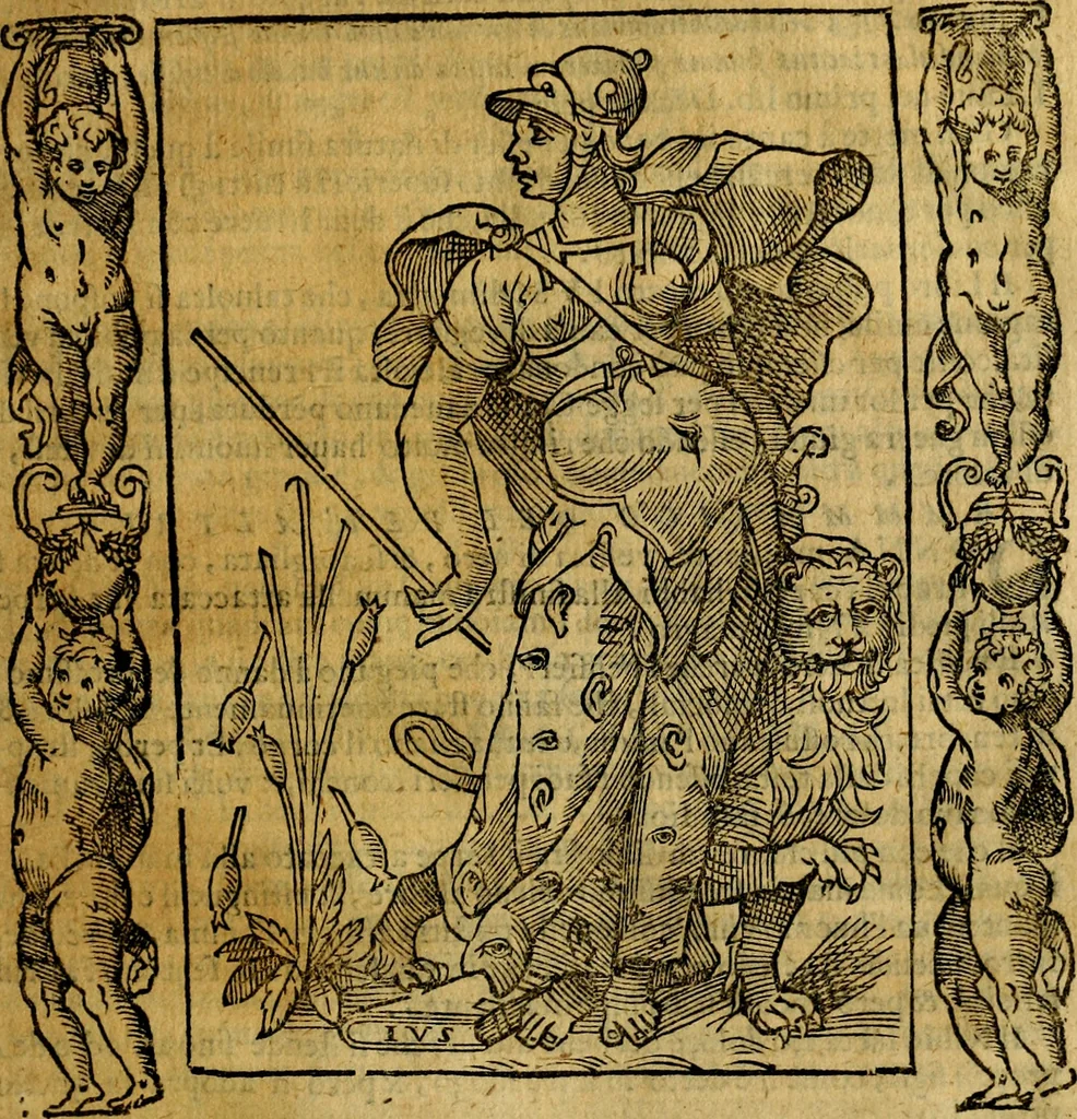 An illustration from Iconologia, overo Descrittione di diverse imagini cauate dall'antichità, & di propria inuentione,, 1603, leaf 450
