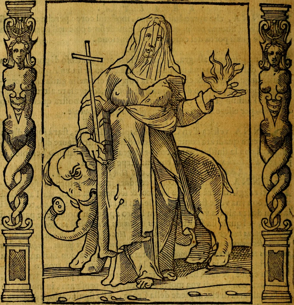 An illustration from Iconologia, overo Descrittione di diverse imagini cauate dall'antichità, & di propria inuentione,, 1603, leaf 453