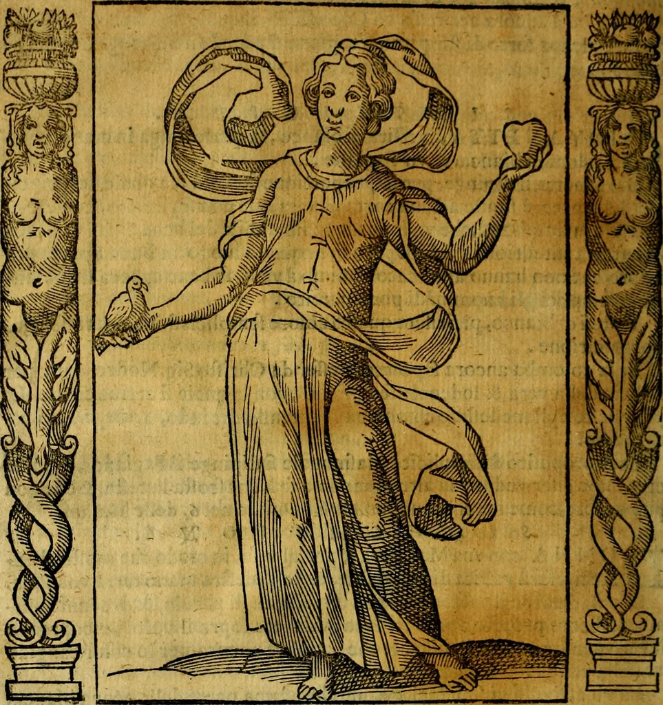 An illustration from Iconologia, overo Descrittione di diverse imagini cauate dall'antichità, & di propria inuentione,, 1603, leaf 479