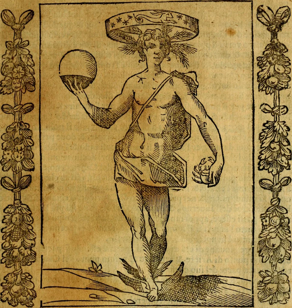 An illustration from Iconologia, overo Descrittione di diverse imagini cauate dall'antichità, & di propria inuentione,, 1603, leaf 484