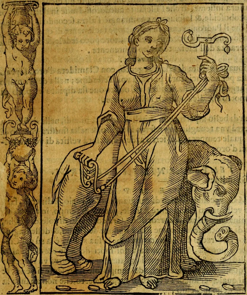 An illustration from Iconologia, overo Descrittione di diverse imagini cauate dall'antichità, & di propria inuentione,, 1603, leaf 504