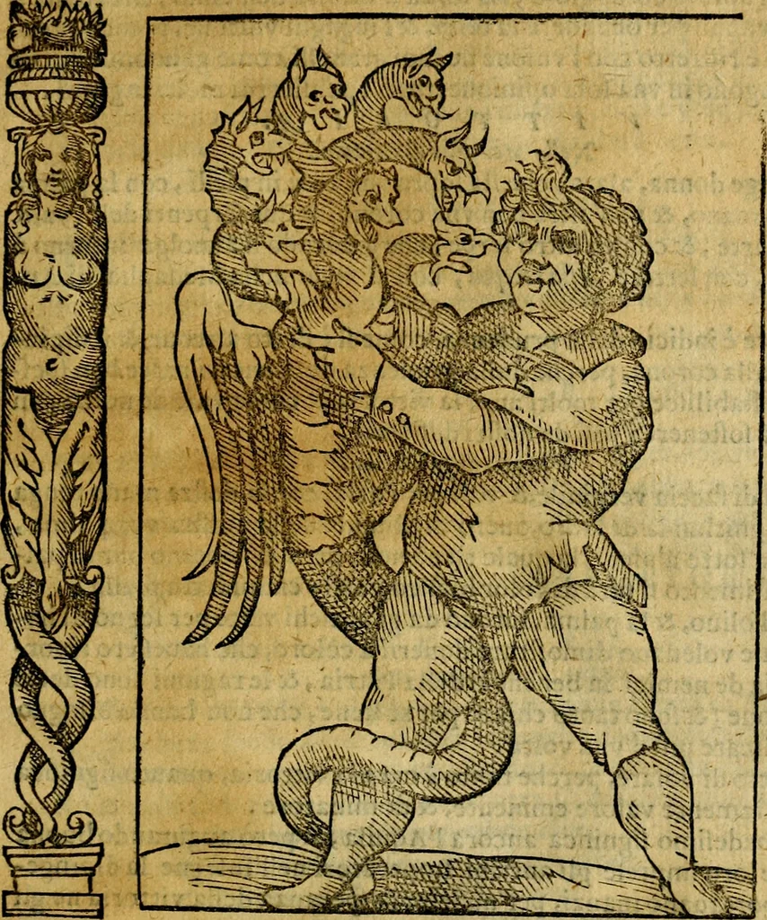 An illustration from Iconologia, overo Descrittione di diverse imagini cauate dall'antichità, & di propria inuentione,, 1603, leaf 538