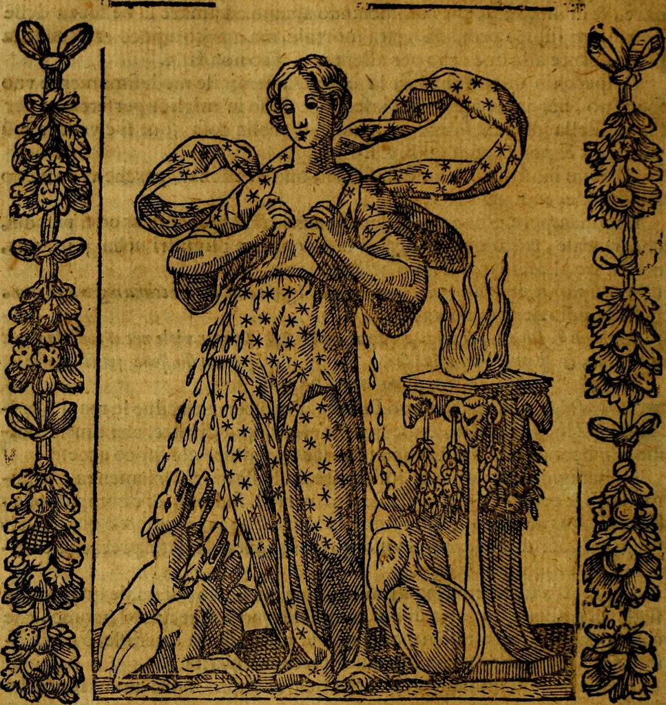 An illustration from Iconologia, overo Descrittione di diverse imagini cauate dall'antichità, & di propria inuentione,, 1603, leaf 71