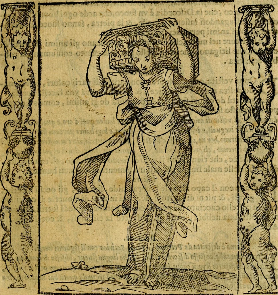 An illustration from Iconologia, overo Descrittione di diverse imagini cauate dall'antichità, & di propria inuentione,, 1603, leaf 128
