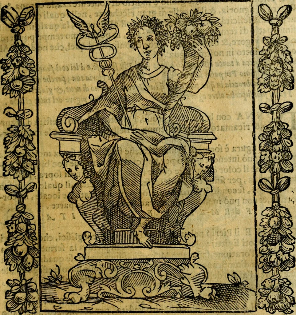 An illustration from Iconologia, overo Descrittione di diverse imagini cauate dall'antichità, & di propria inuentione,, 1603, leaf 174