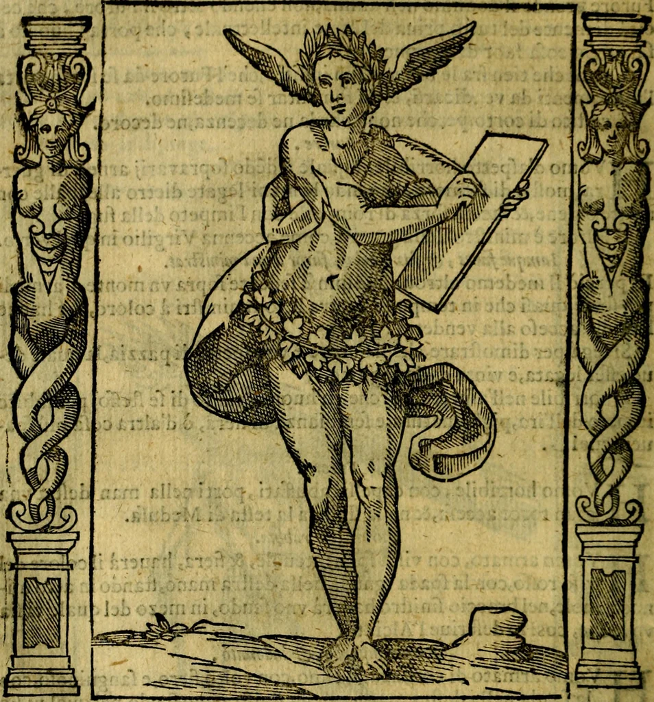 An illustration from Iconologia, overo Descrittione di diverse imagini cauate dall'antichità, & di propria inuentione,, 1603, leaf 197