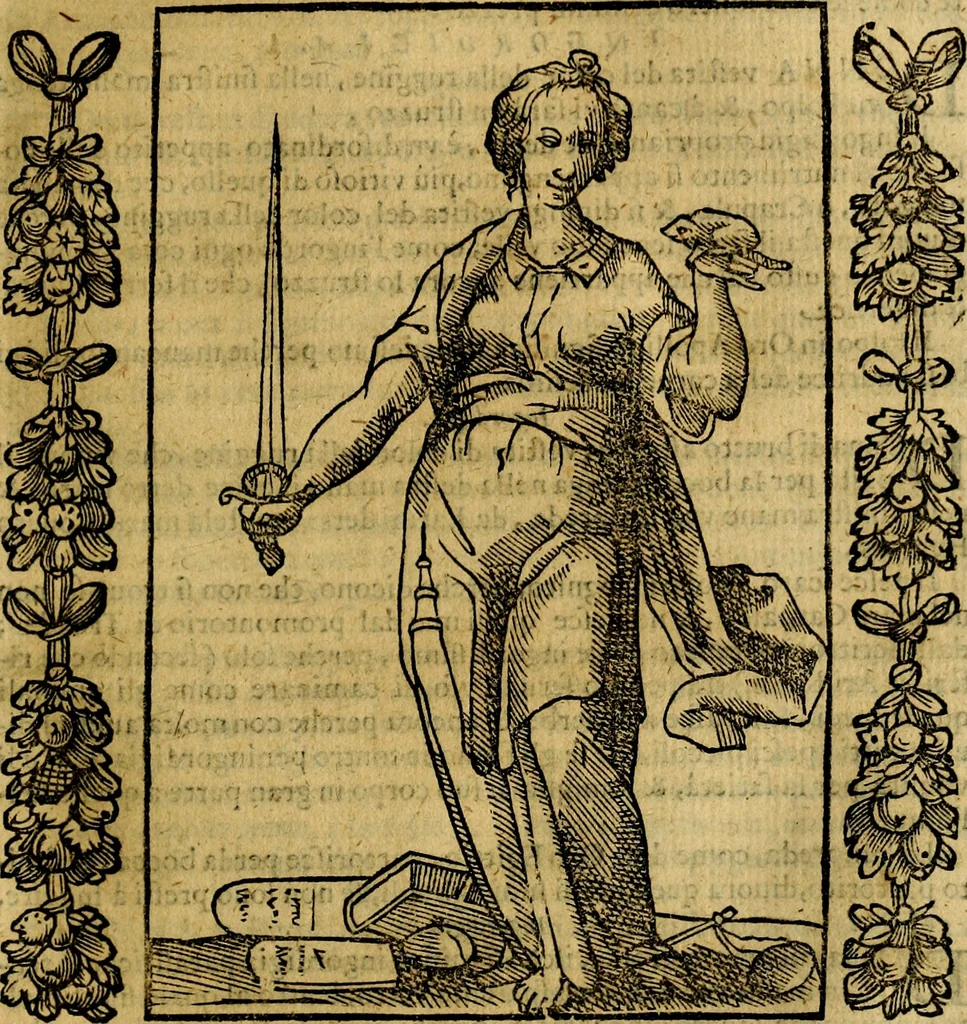 An illustration from Iconologia, overo Descrittione di diverse imagini cauate dall'antichità, & di propria inuentione,, 1603, leaf 250